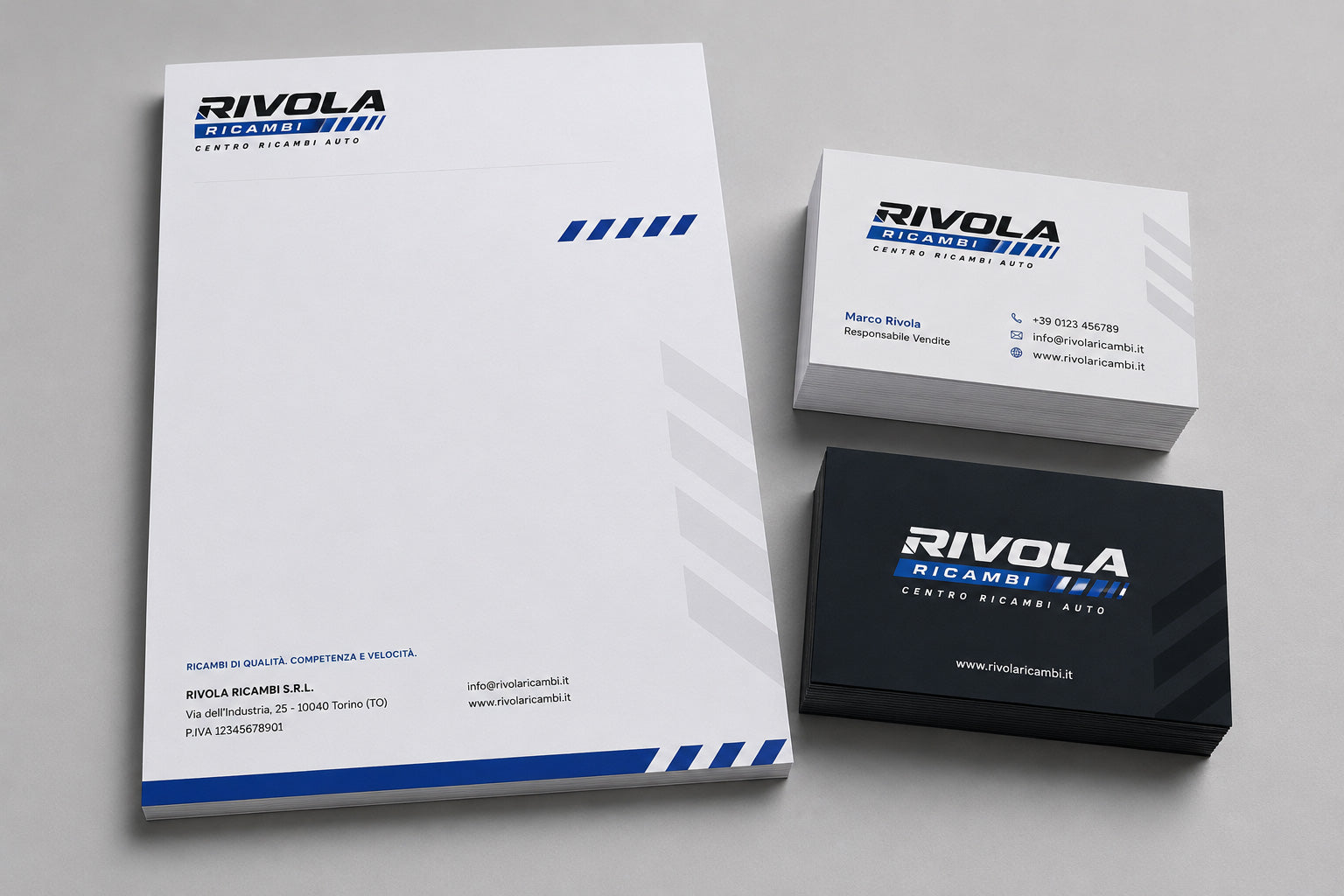 RIVOLA - BRAND IDENTITY CENTRO RICAMBI AUTO