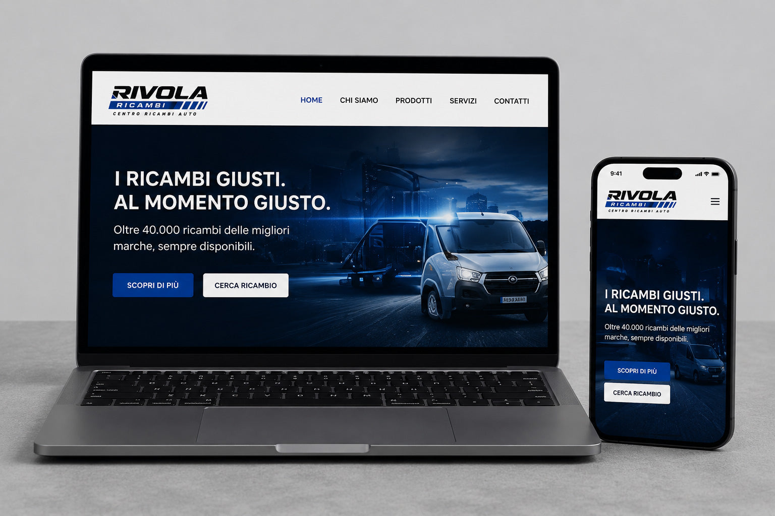 RIVOLA - BRAND IDENTITY CENTRO RICAMBI AUTO