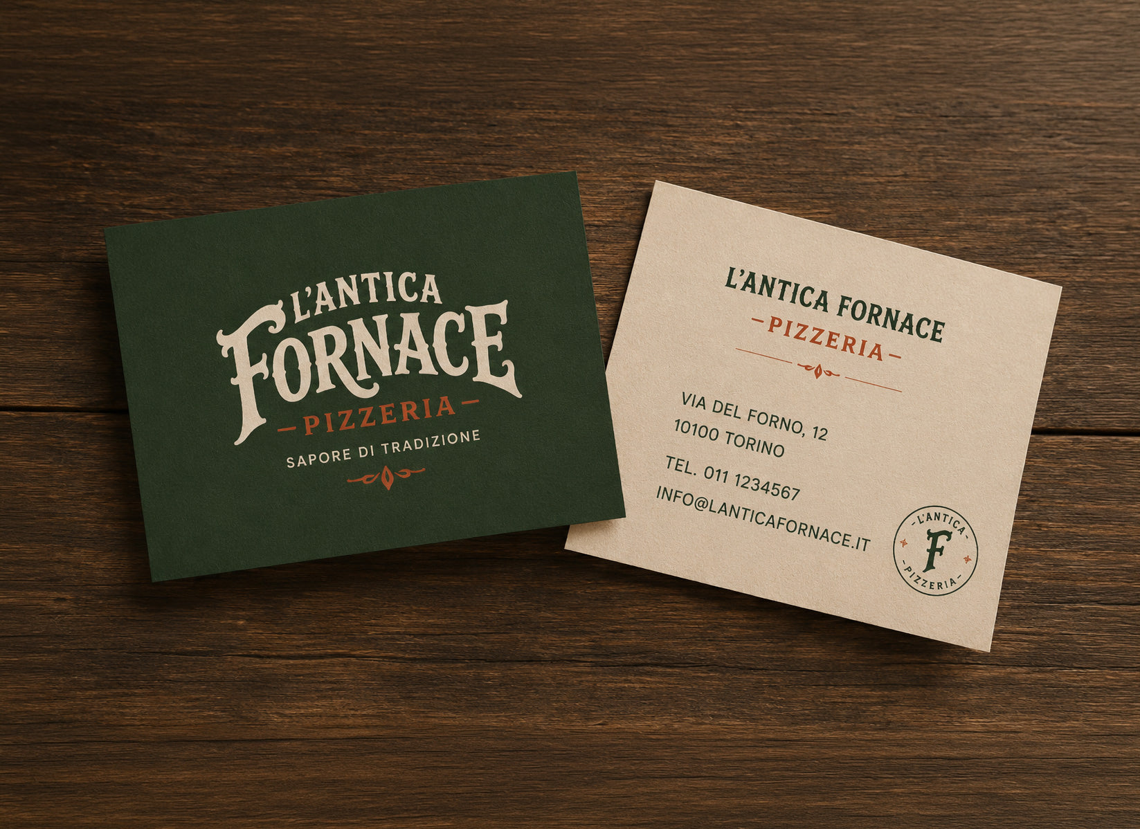 L'ANTICA FORNACE - BRAND IDENTITY PIZZERIA
