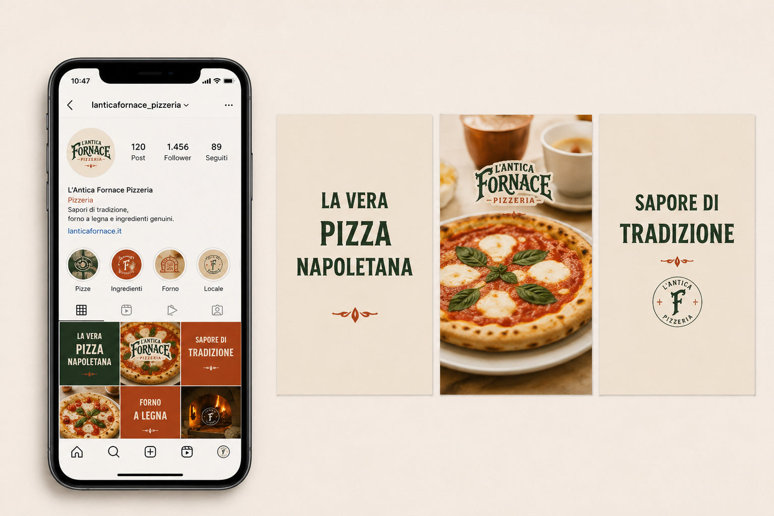 L'ANTICA FORNACE - BRAND IDENTITY PIZZERIA