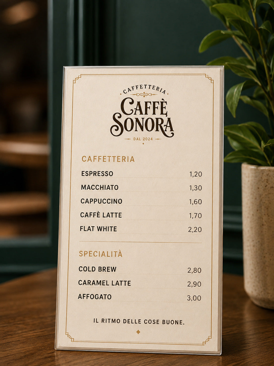 SONORA - BRAND IDENTITY CAFFETTERIA BAR