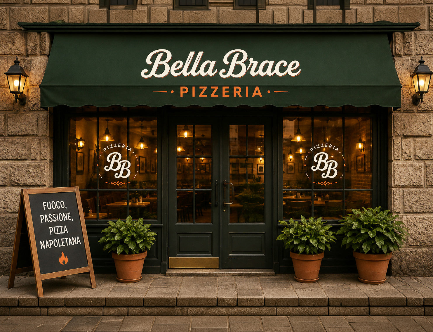 BELLA BRACE - BRAND IDENTITY PIZZERIA