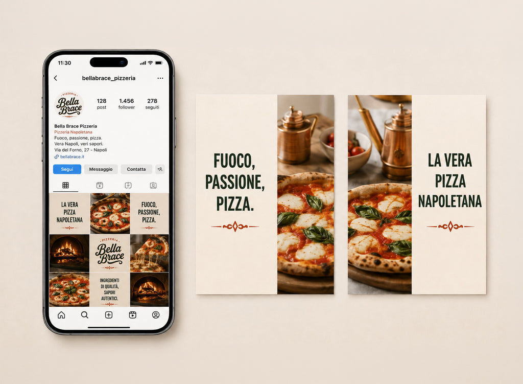 BELLA BRACE - BRAND IDENTITY PIZZERIA