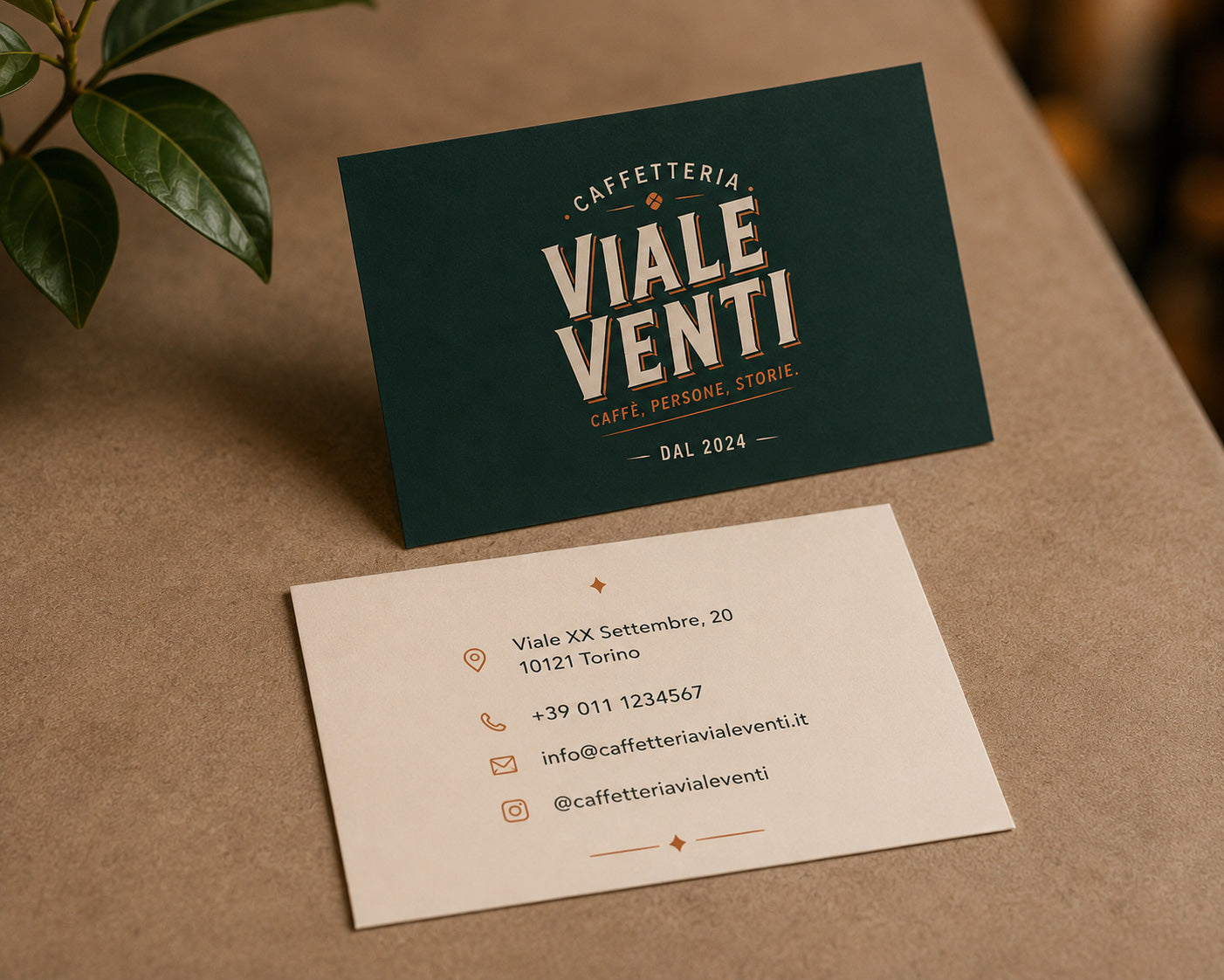 VIALE VENTI - BRAND IDENTITY CAFFETTERIA BAR