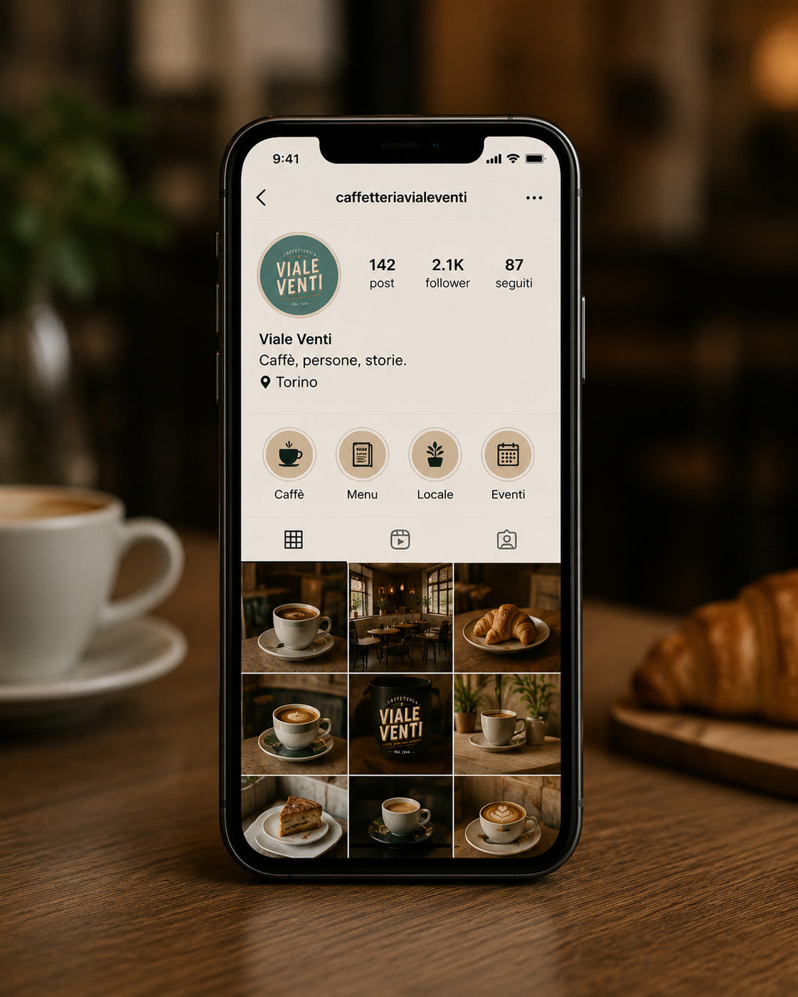 VIALE VENTI - BRAND IDENTITY CAFFETTERIA BAR