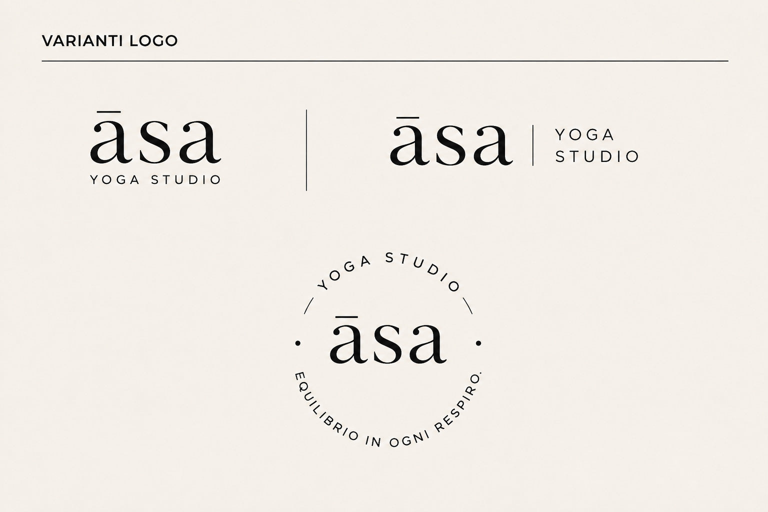ASA - BRAND IDENITY YOGA STUDIO