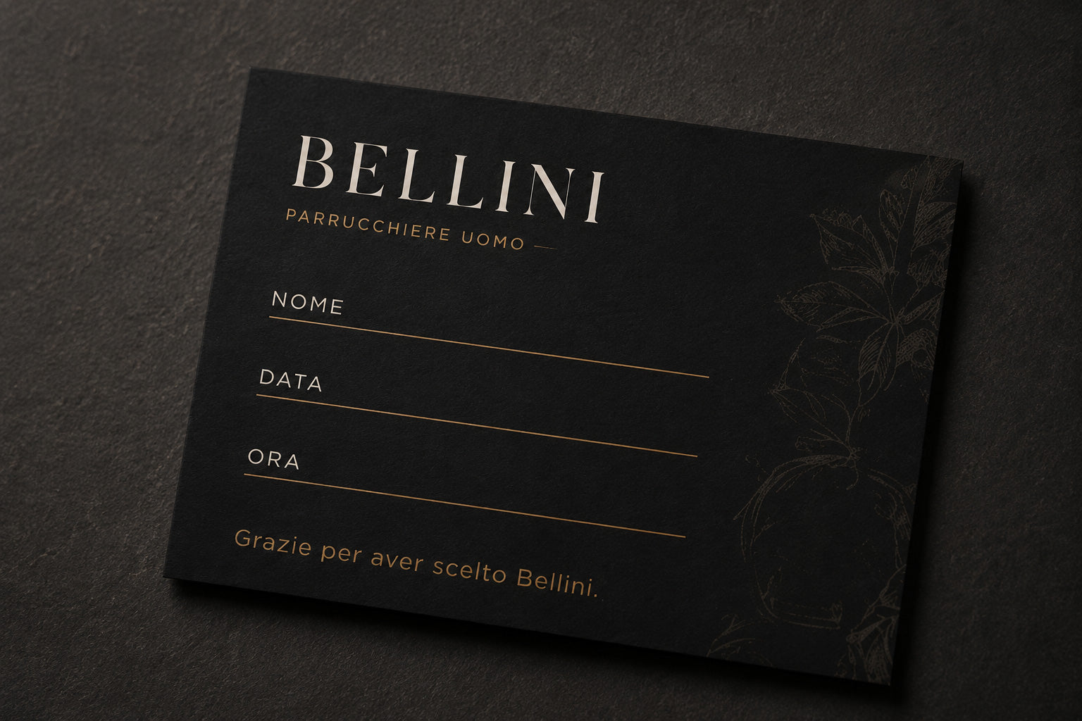 BELLINI - BRAND IDENTITY PARRUCCHIERE UOMO