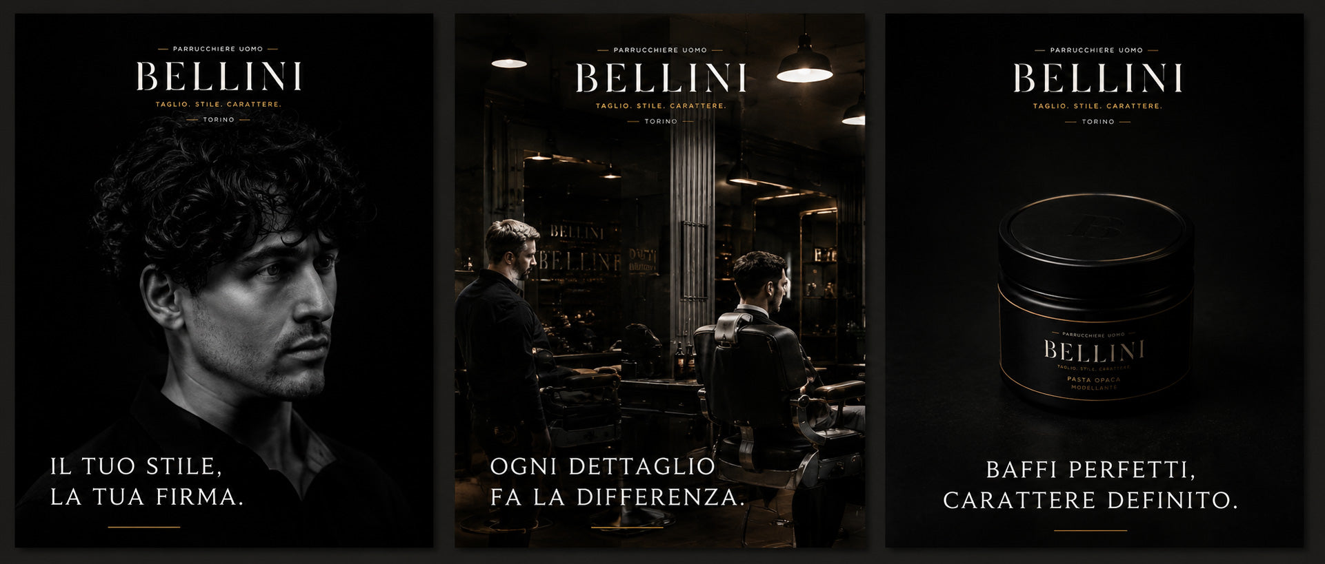 BELLINI - BRAND IDENTITY PARRUCCHIERE UOMO