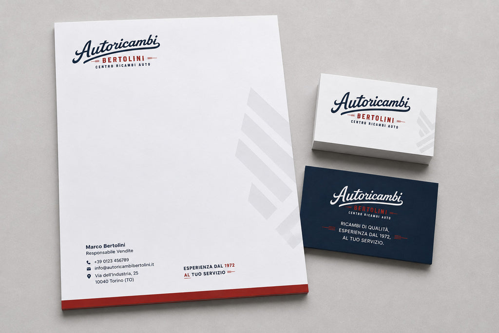 AUTORICAMBI BERTOLINI - BRAND IDENTITY CENTRO AUTORICAMBI