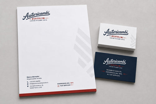 AUTORICAMBI BERTOLINI - BRAND IDENTITY CENTRO AUTORICAMBI