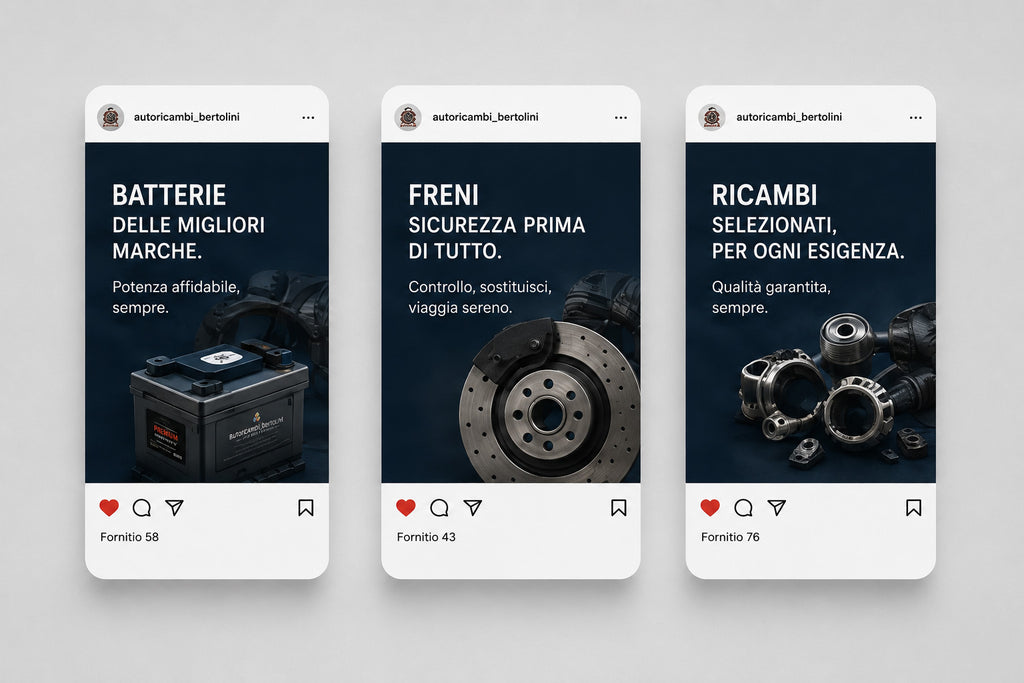 AUTORICAMBI BERTOLINI - BRAND IDENTITY CENTRO AUTORICAMBI