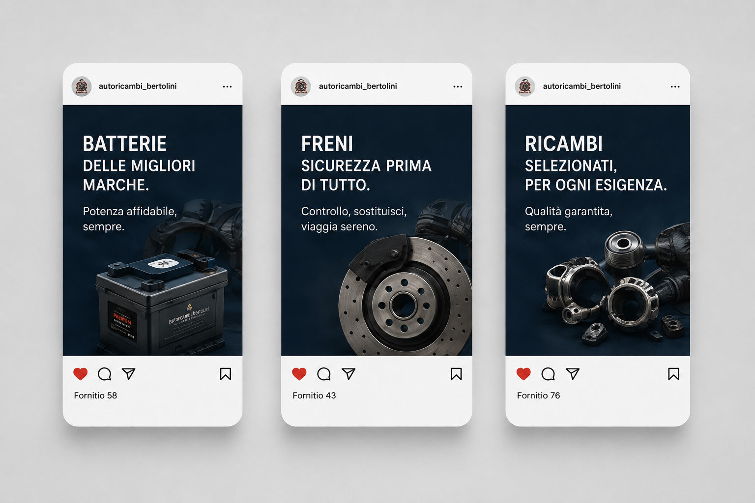 AUTORICAMBI BERTOLINI - BRAND IDENTITY CENTRO AUTORICAMBI