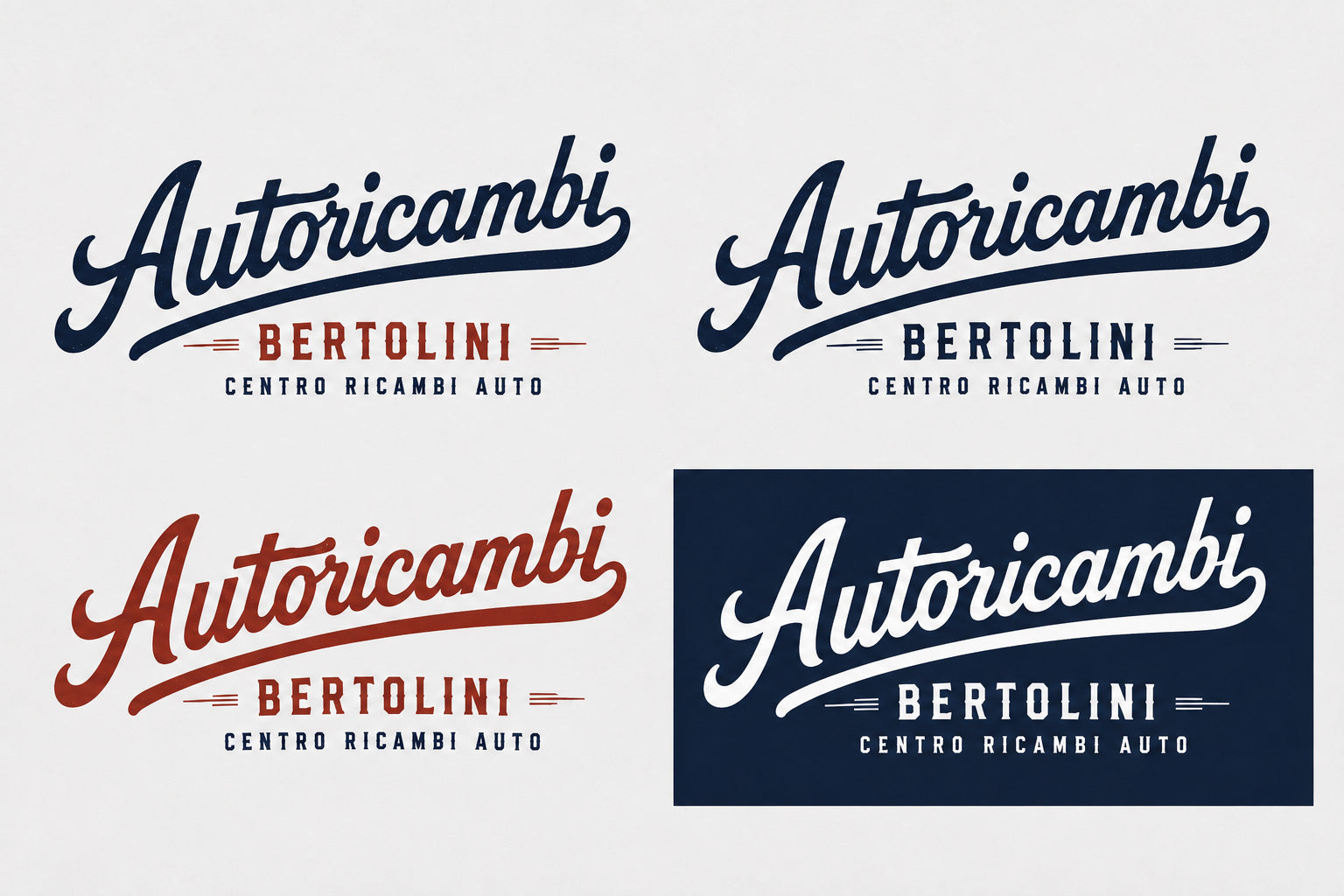 AUTORICAMBI BERTOLINI - BRAND IDENTITY CENTRO AUTORICAMBI