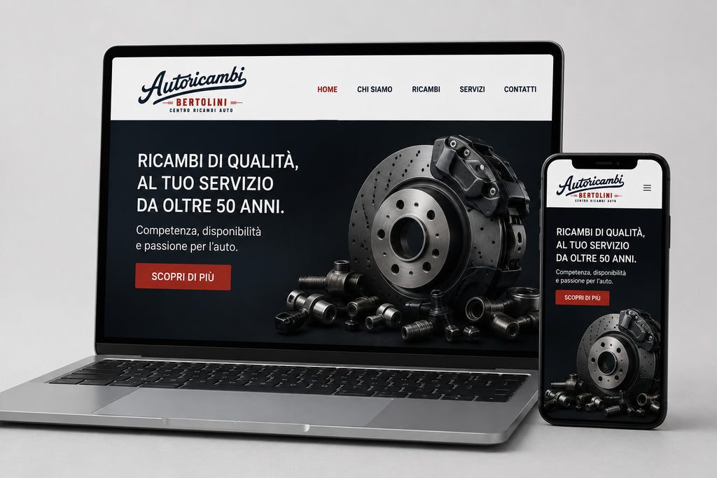 AUTORICAMBI BERTOLINI - BRAND IDENTITY CENTRO AUTORICAMBI