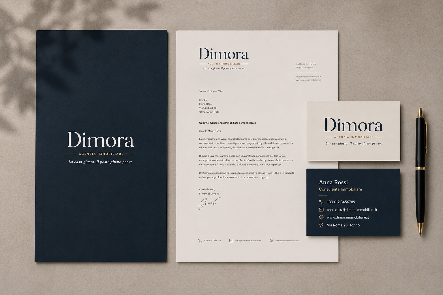 DIMORA - BRAND IDENTITY AGENZIA IMMOBILIARE
