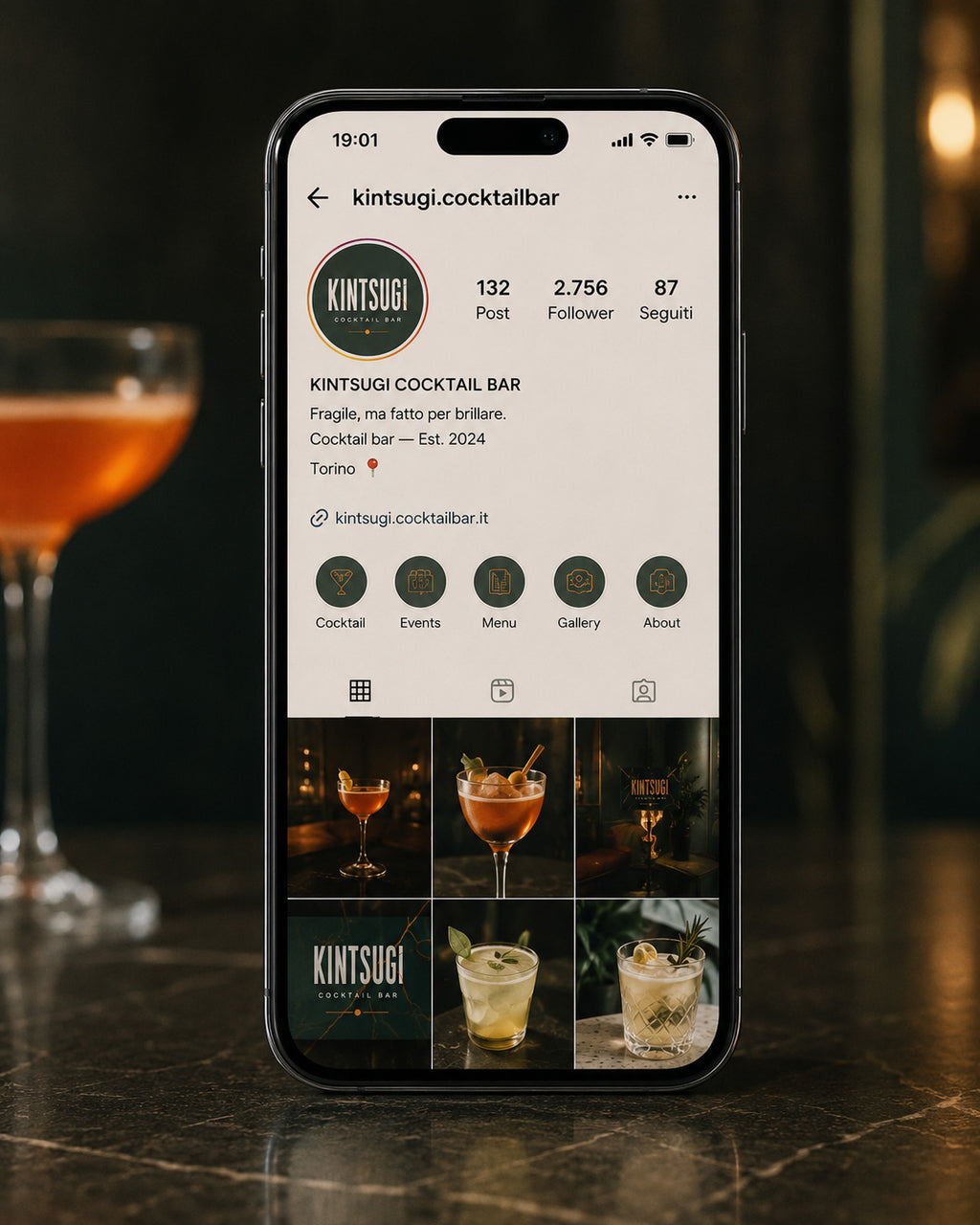 KINTSUGI - BRAND IDENTITY COCKTAILBAR