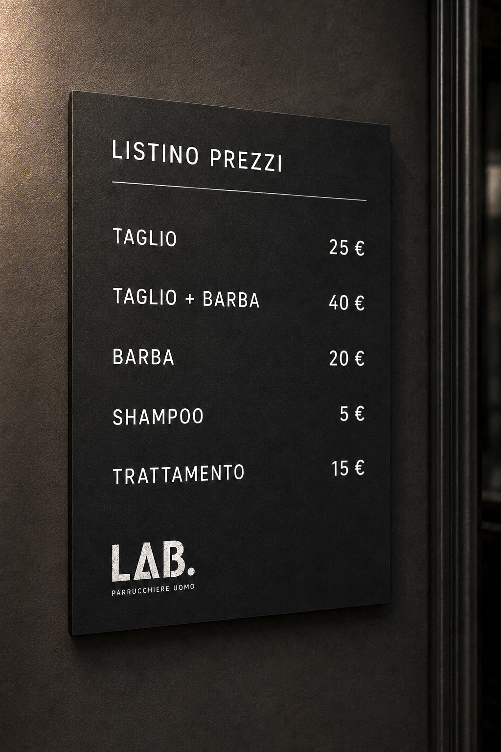 LAB - BRAND IDENITY PARRUCCHIERE BARBIERE UOMO