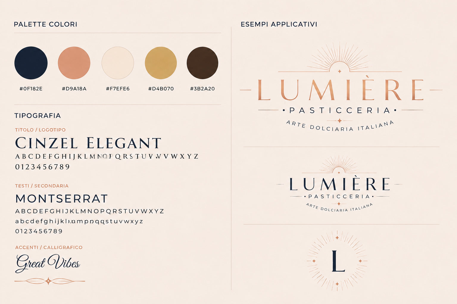 LUMIERE - BRAND IDENTITY PASTICCERIA