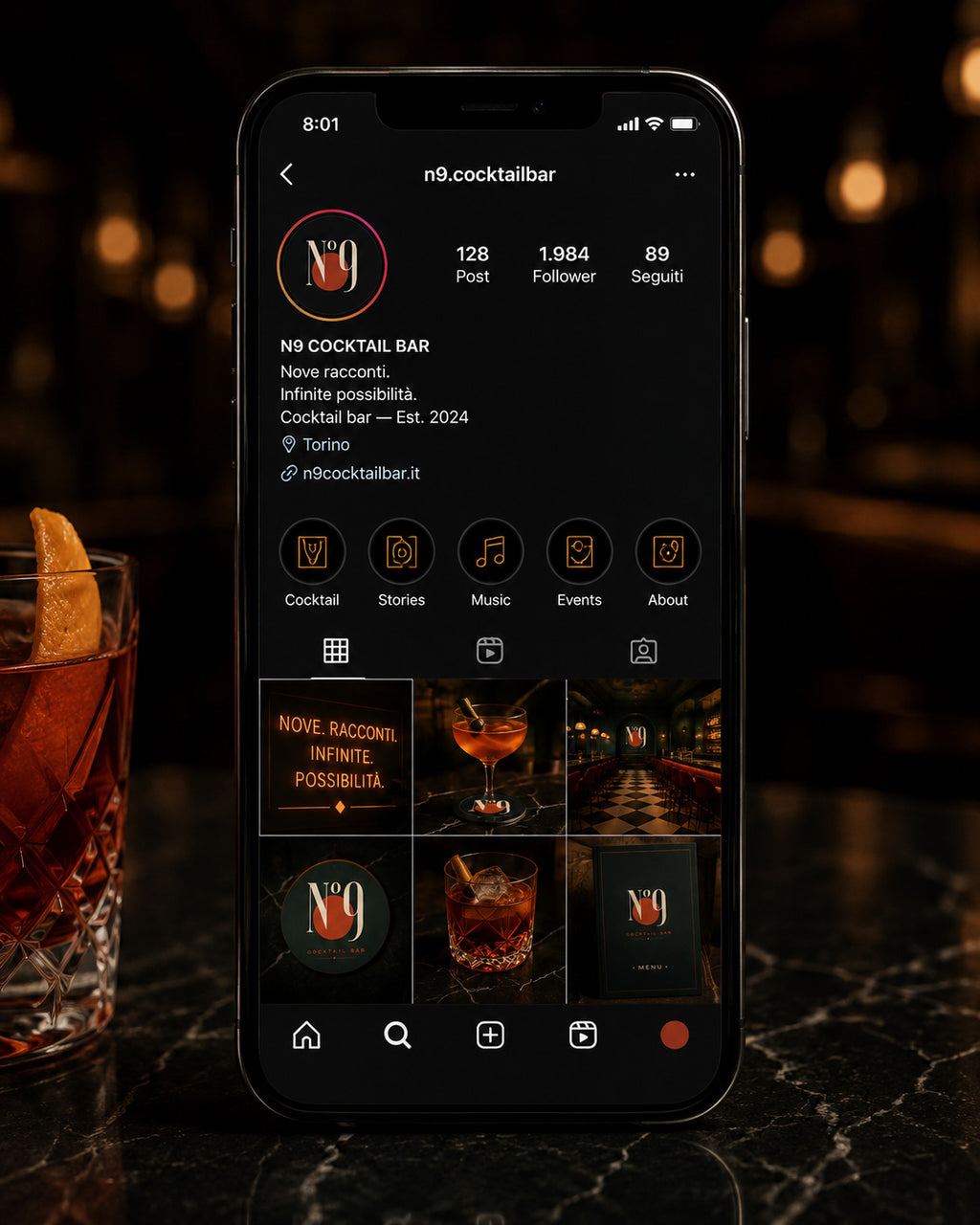 N9 - BRAND IDENTITY COCKTAIL BAR