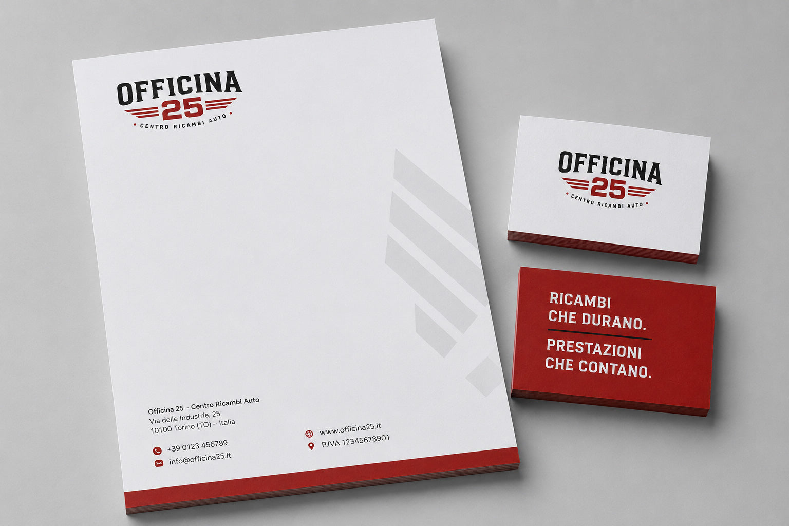 OFFICINA 25 - BRAND IDENITY CENTRO RICAMBI AUTO
