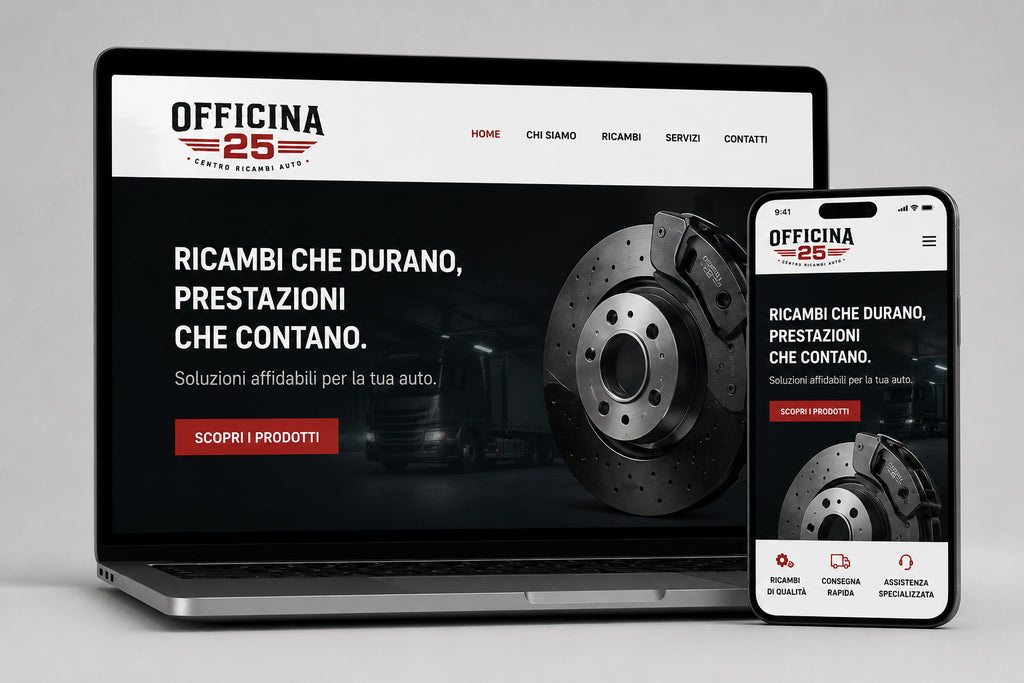 OFFICINA 25 - BRAND IDENITY CENTRO RICAMBI AUTO