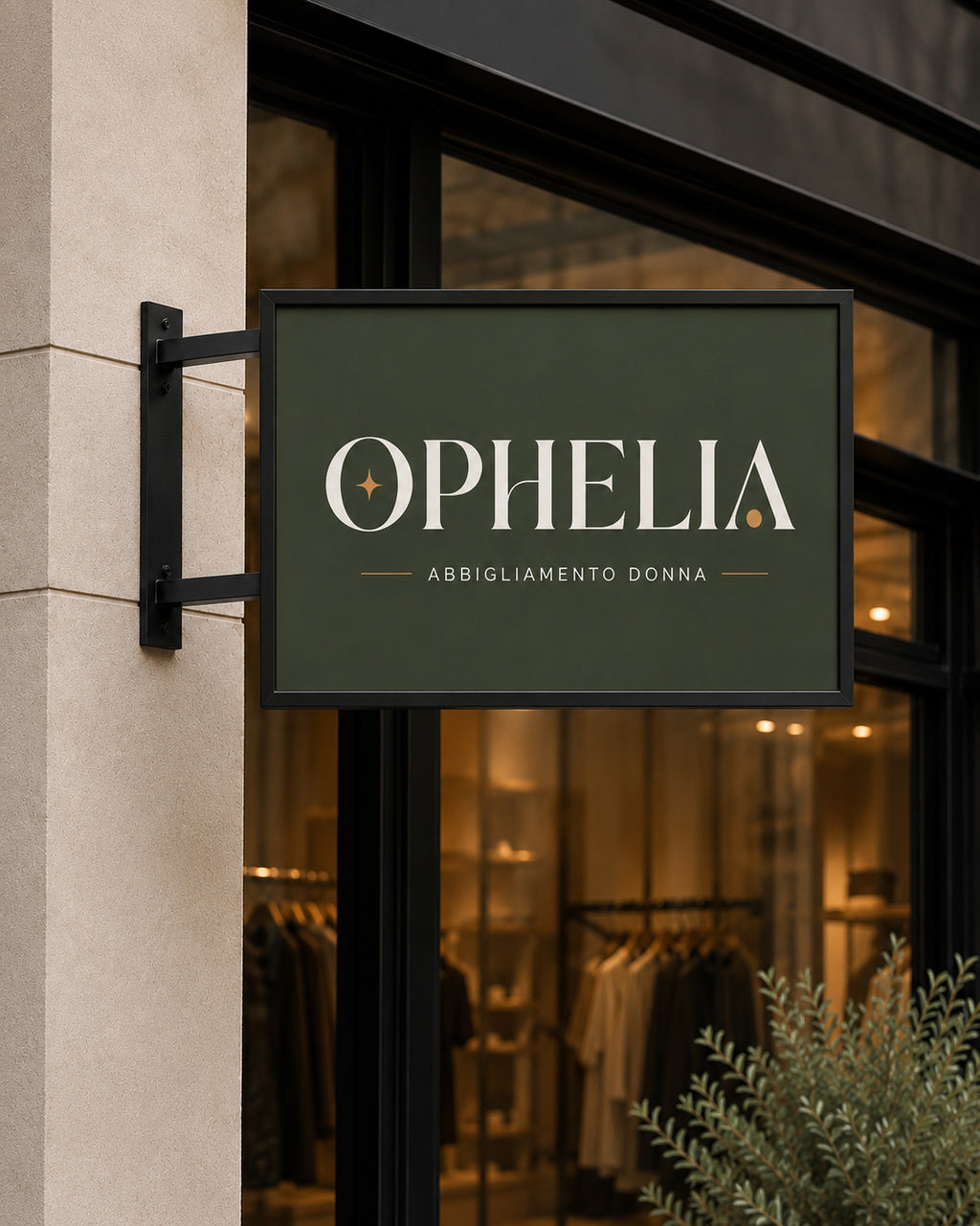 OPHELIA - BRAND IDENTITY NEGOZIO ABBIGLIAMENTO DONNA