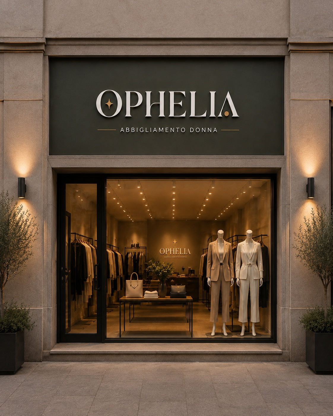 OPHELIA - BRAND IDENTITY NEGOZIO ABBIGLIAMENTO DONNA