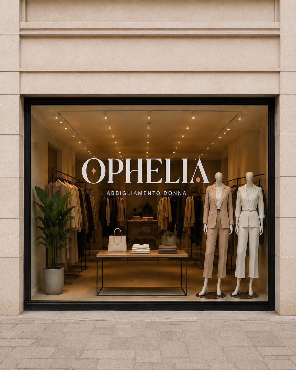 OPHELIA - BRAND IDENTITY NEGOZIO ABBIGLIAMENTO DONNA