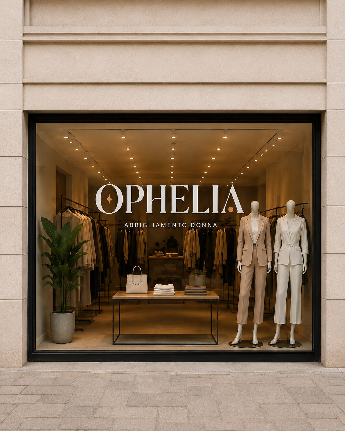 OPHELIA - BRAND IDENTITY NEGOZIO ABBIGLIAMENTO DONNA