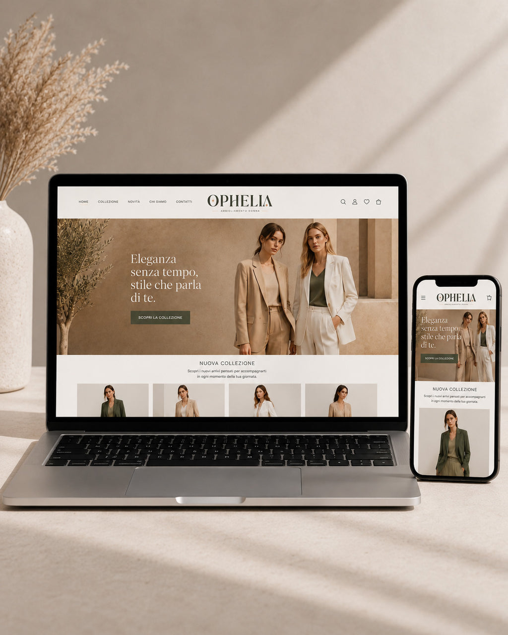 OPHELIA - BRAND IDENTITY NEGOZIO ABBIGLIAMENTO DONNA