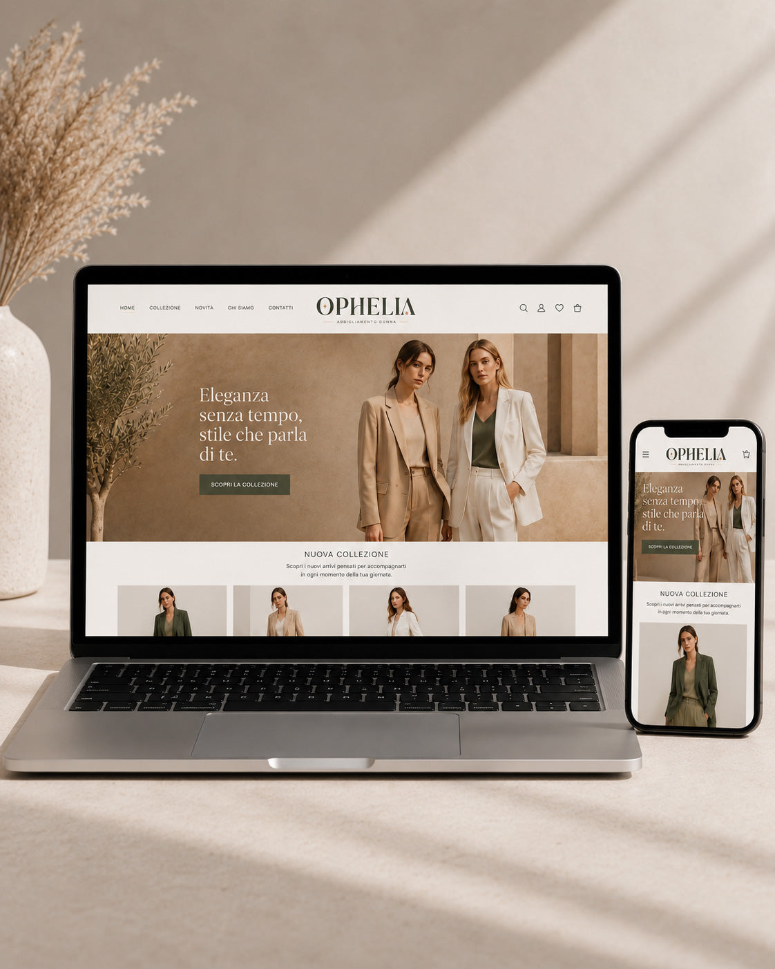 OPHELIA - BRAND IDENTITY NEGOZIO ABBIGLIAMENTO DONNA
