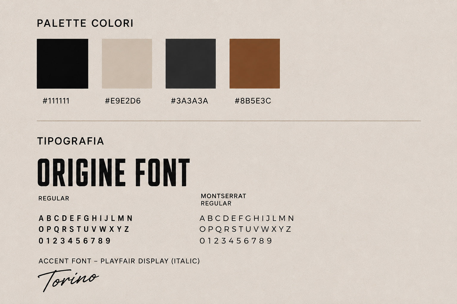 ORIGINE - BRAND IDENTITY PARRUCCHIERE UOMO