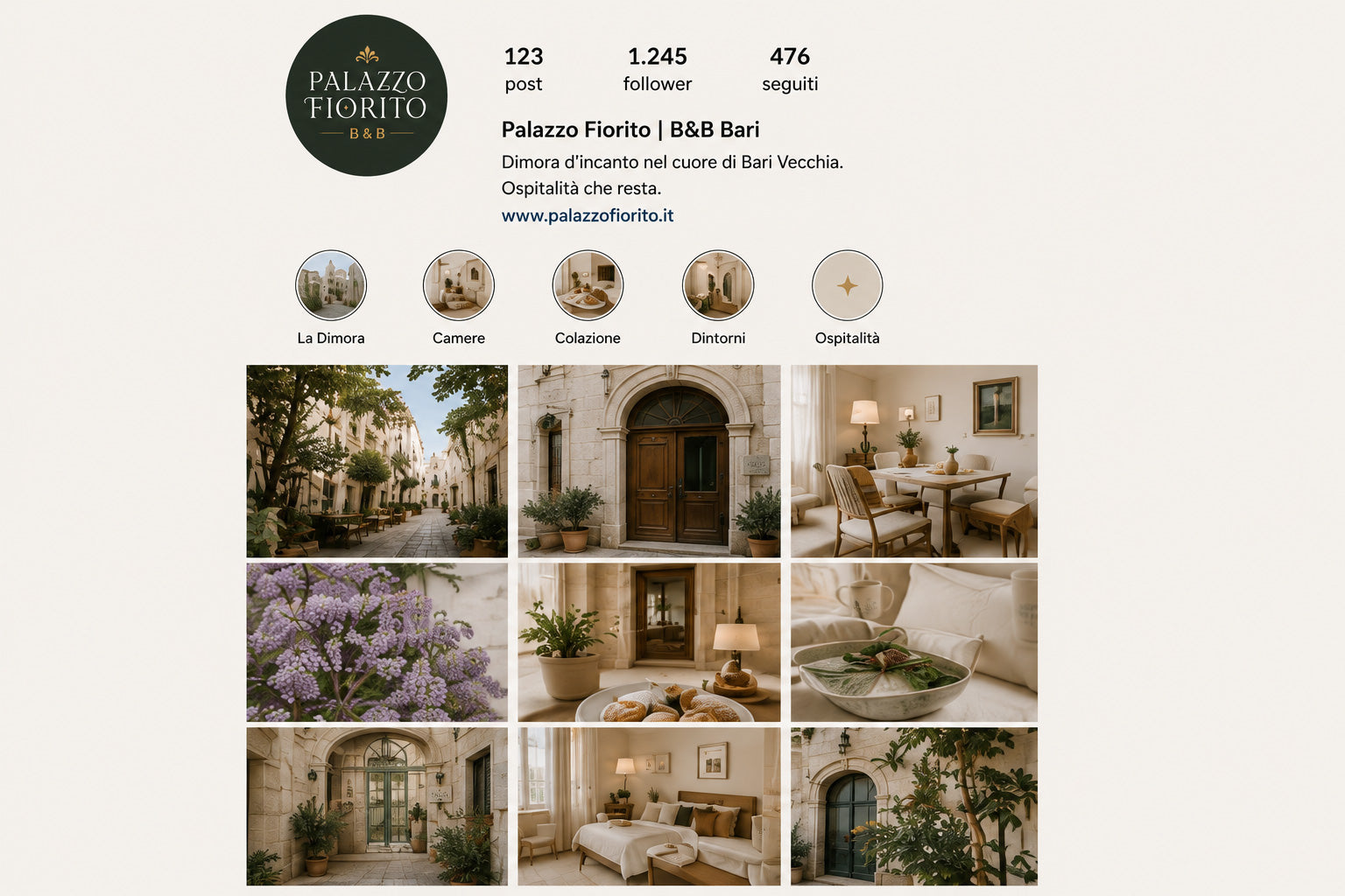 PALAZZO FIORITO - BRAND IDENTITY B&B