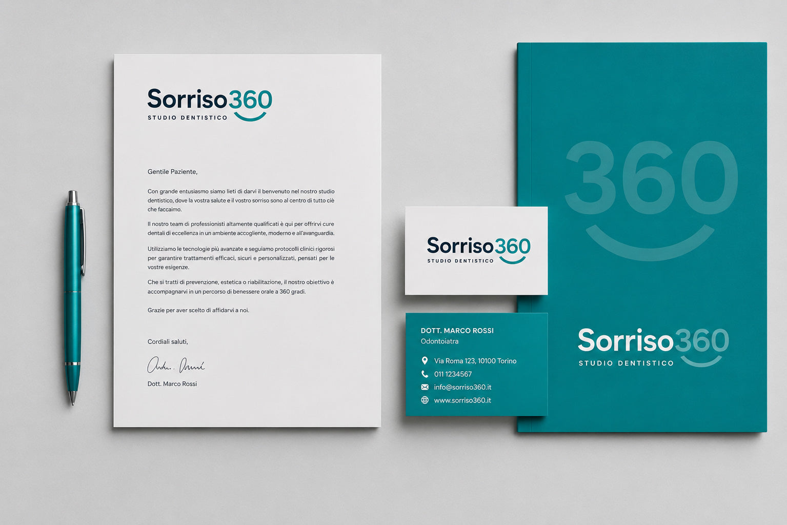 SORRISO360 - BRAND IDENTITY STUDIO DENTISTICO