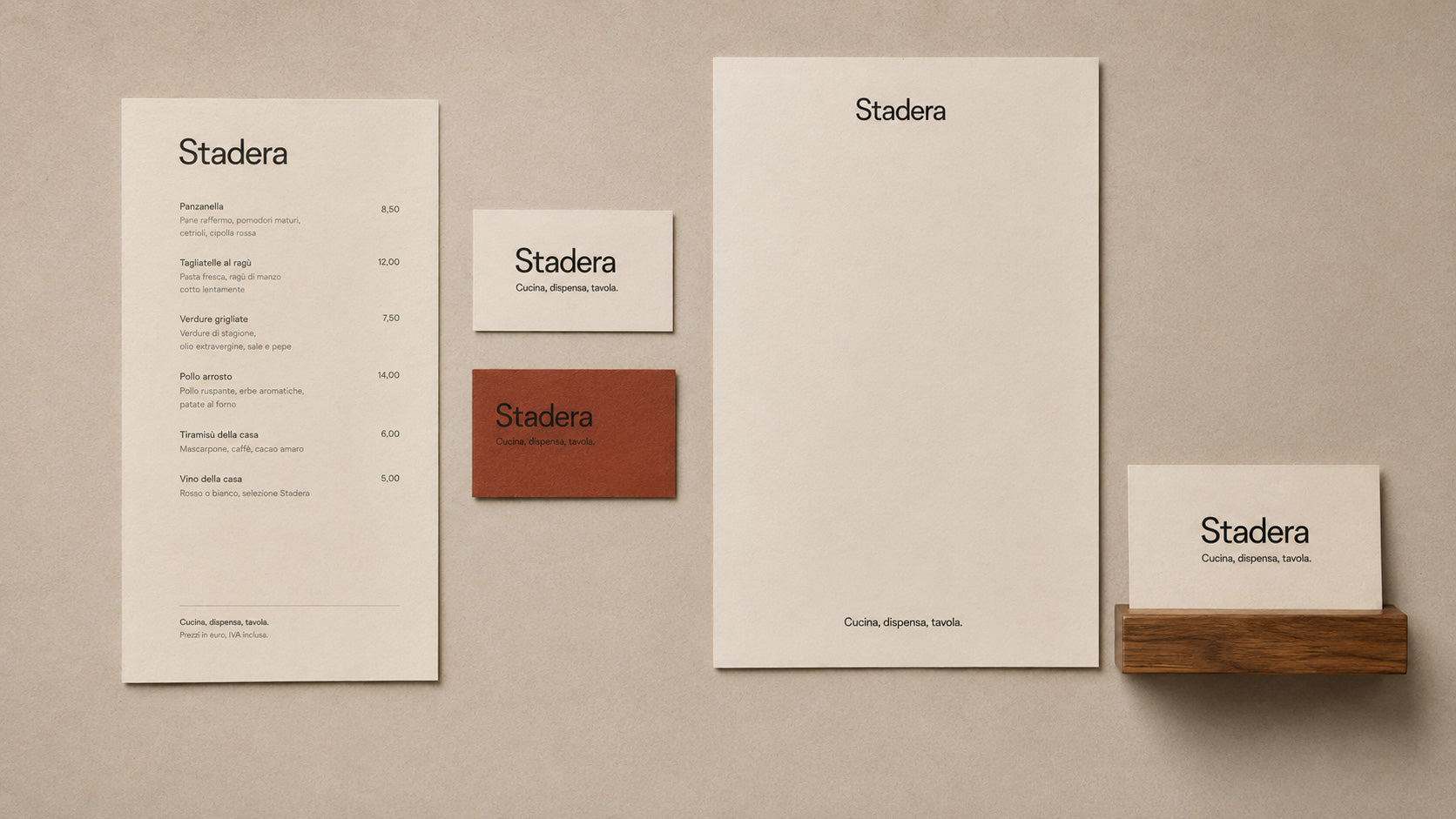 STADERA - BRAND IDENTIY GASTRONOMIA