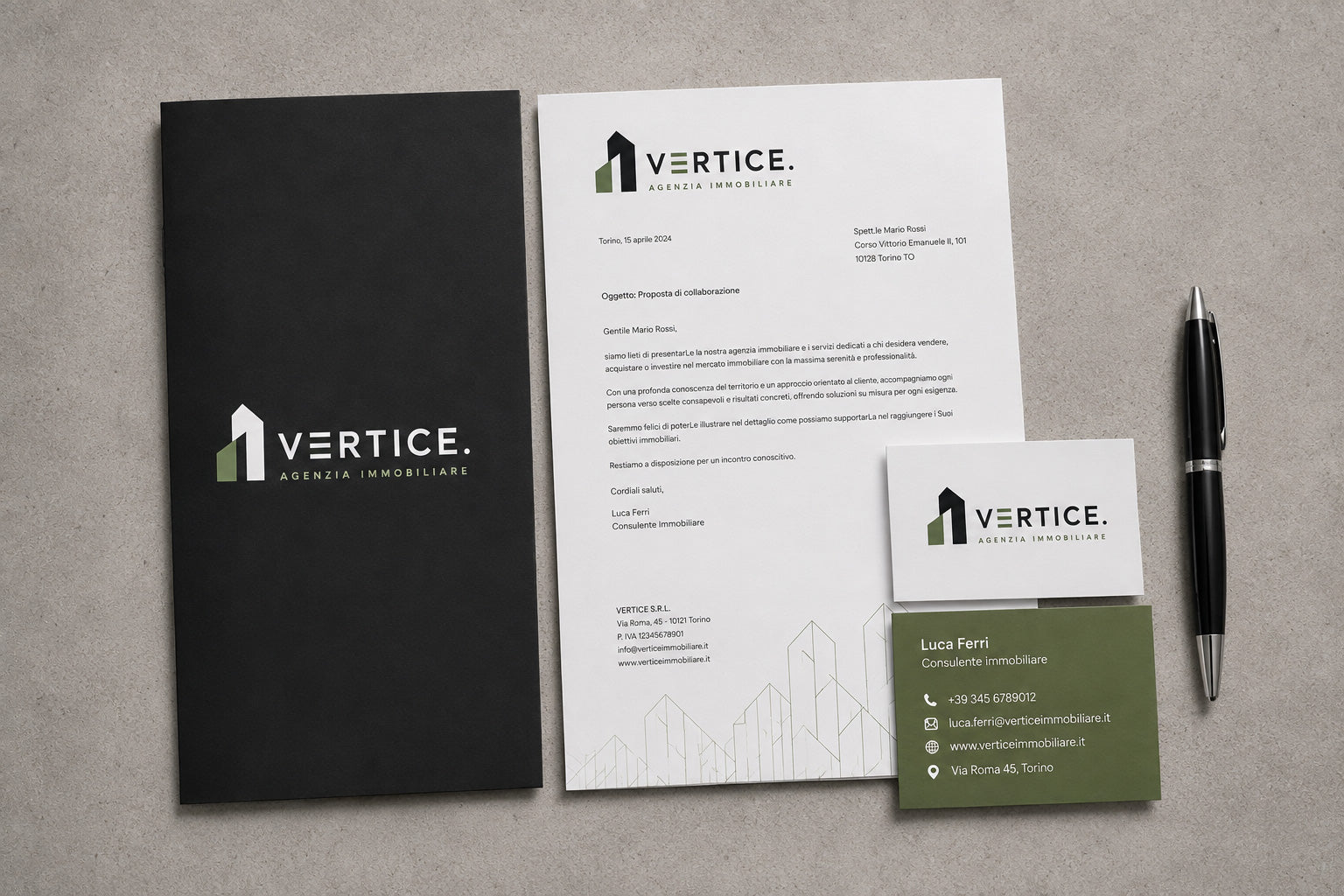 VERTICE - BRAND IDENTITY STUDIO IMMOBILIARE